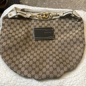Gucci horsebit GG wave hobo bag